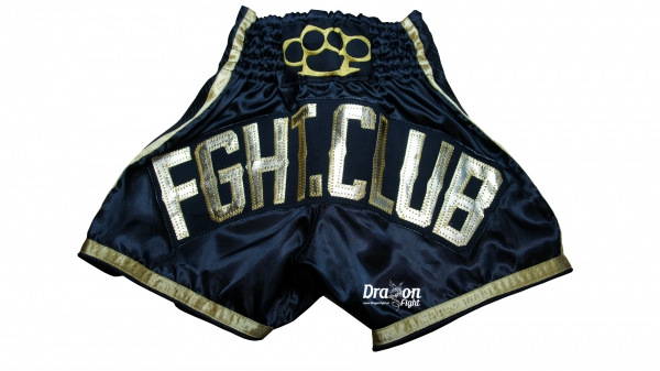 Fght.Club Shorts MMA Thai Gold-Carbon