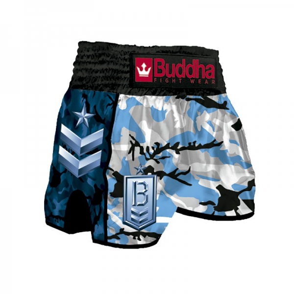 Buddha MMA Muay Thai Shorts Retro Army Navy