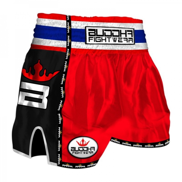 Buddha MMA Muay Thai Shorts Rojo