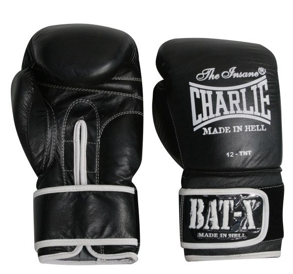 Charlie Guantes Boxeo Bat-X Negro