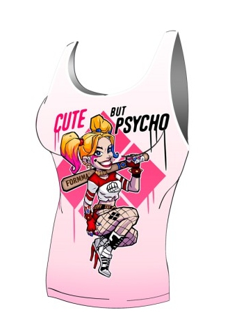 FORMMA Camiseta Tirantes Mujer Cute but Psycho